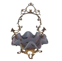 Блюдо для фруктов Glasar 25x25x35см синий ГЛАСАР