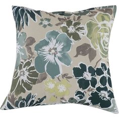 Декоративная подушка для мебели Pillow с цветами 40х40 см Без бренда
