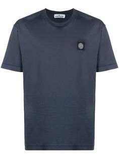 Stone Island футболка с нашивкой-логотипом