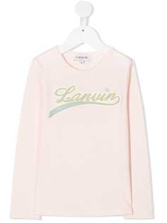 LANVIN Enfant топ с логотипом