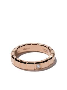Chopard кольцо Ice Cube из розового золота с бриллиантом