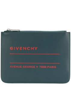 Givenchy клатч с принтом логотипа