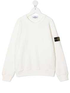 Stone Island Junior толстовка с нашивкой-логотипом