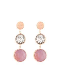 Tateossian серьги-подвески Kensington из золота
