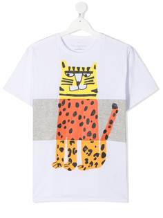 Stella McCartney Kids футболка с леопардовым принтом