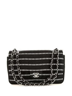 Chanel Pre-Owned твидовая сумка на плечо Timeless