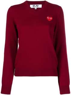 Comme Des Garçons Play джемпер с V-образным вырезом и узором