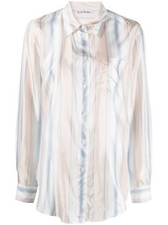 Acne Studios рубашка строгого кроя в полоску