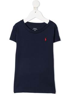 Ralph Lauren Kids футболка с вышитым логотипом