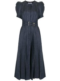 Gabriela Hearst плиссированное платье миди Patricia