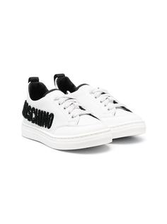 Moschino Kids кроссовки с тисненым логотипом