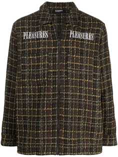 Pleasures куртка-рубашка с вышитым логотипом