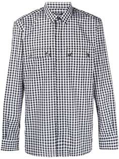 Balmain рубашка в клетку гингем