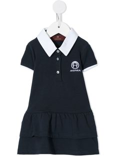 Aigner Kids ярусное платье поло
