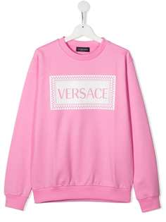 Versace Kids толстовка с архивным логотипом