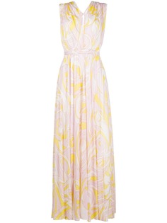 Emilio Pucci платье макси с абстрактным принтом