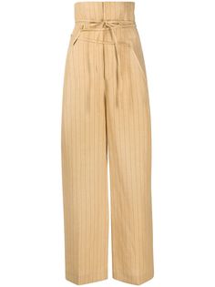 Jacquemus брюки с завышенной талией и завязками