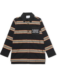 Burberry Kids рубашка в полоску Vintage Stripe