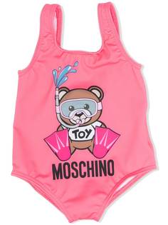 Moschino Kids купальник Teddy Bear с логотипом