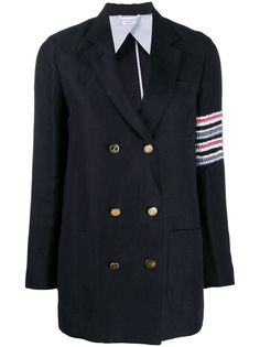 Thom Browne жакет с полосками 4-Bar