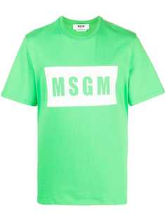 MSGM футболка с логотипом