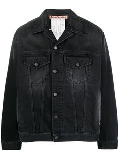 Acne Studios джинсовая куртка с эффектом потертости