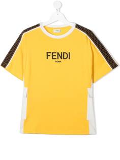 Fendi Kids футболка с логотипом