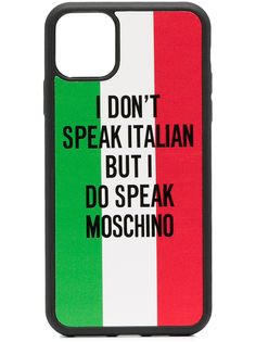 Moschino чехол для iPhone 11 Pro Max с надписью