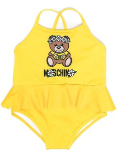 Moschino Kids купальник с логотипом