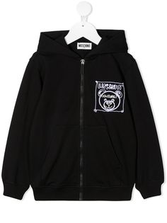 Moschino Kids худи с вышивкой Teddy Bear