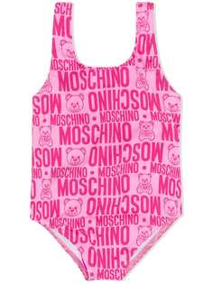 Moschino Kids купальник с логотипом