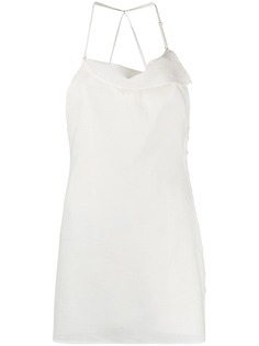 Jacquemus платье мини с вырезом халтер