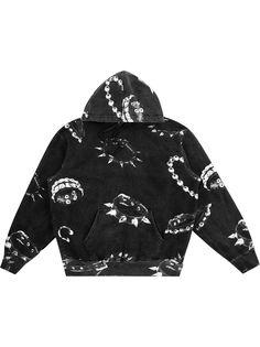 Supreme худи с принтом