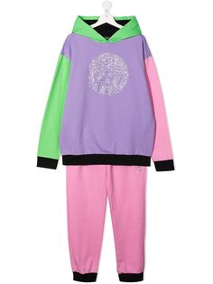 Versace Kids спортивный костюм в стиле колор-блок с декором Medusa