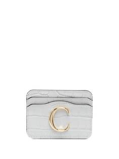 Chloé картхолдер с тисненым логотипом