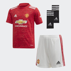 Комплект: футболка и шорты Манчестер Юнайтед 20/21 Home adidas Performance