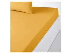 Натяжная простыня scenario (laredoute) желтый 180x200 см.