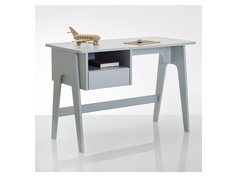 Письменный стол в стиле ретро adil (laredoute) серый 110x75x55 см.