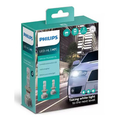 Лампа автомобильная светодиодная Philips 11972U50CWX2, H7, 12/24В, 15Вт, 5800К, 2шт
