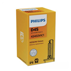 Лампа автомобильная ксеноновая Philips 42402VIC1, D4S, 42В, 35Вт, 4400К, 1шт