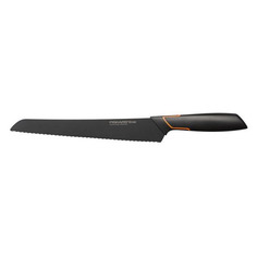 Нож Fiskars Edge (1003093) стальной для хлеба лезв.230мм серрейт. заточка черный/оранжевый