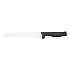 Нож Fiskars Hard Edge, для хлеба, 218мм, заточка прямая, стальной, черный [1054945]