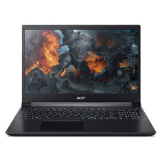 Ноутбуки Ноутбук ACER Aspire 7 A715-75G-59CP, 15.6", IPS, Intel Core i5 10300H 2.5ГГц, 8ГБ, 512ГБ SSD, nVidia GeForce GTX 1650 Ti - 4096 Мб, Eshell, NH.Q9AER.005, черный