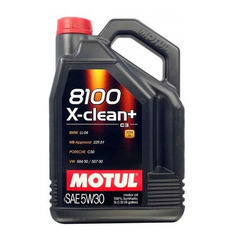 Моторное масло MOTUL 8100 X-clean + 5W-30 5л. синтетическое [106377]