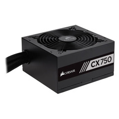 Блок питания CORSAIR CX750, 750Вт, 120мм, черный, retail [cp-9020123-eu/rps0056]