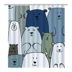 Штора Fixsen Bear дл.180см в.200см рисунок (FX-2503)