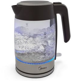Электрочайник Midea MK-8003 (черный/нержавеющая сталь)