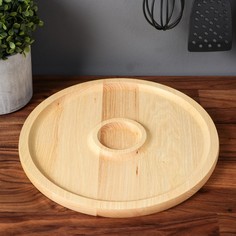 Тарелка-доска для закусок и нарезки Доброе дерево