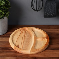 Тарелка-доска для закусок и нарезки Доброе дерево