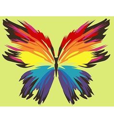 Картина по номерам Артвентура Бабочка-многоцветница